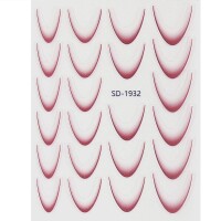 sticker french ombre unghii